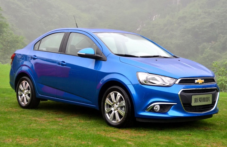Седан Chevrolet Aveo для Китая после рестайлинга 2015 года