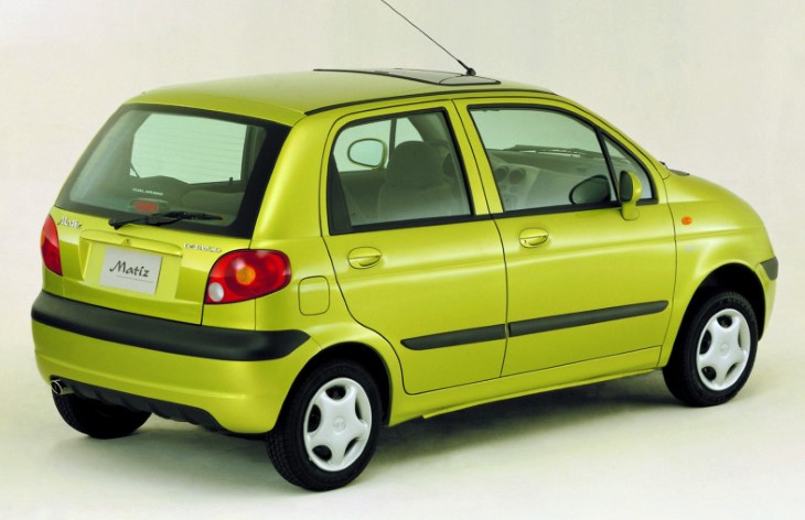 Хэтчбек Daewoo Matiz первого поколения после рестайлинга 2000 года