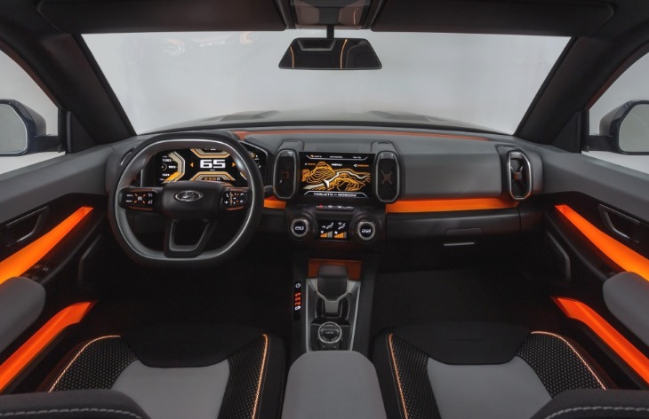 Интерьер концепт-кара Лада 4x4 Vision