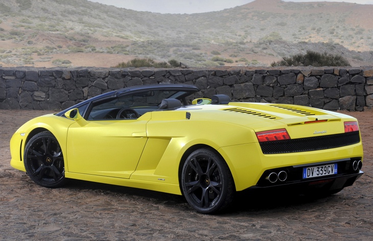 Родстер Lamborghini Gallardo LP 560-4 Spyder после рестайлинга, 2008–2012