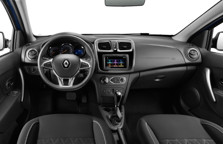 Интерьер седана Renault Logan Stepway