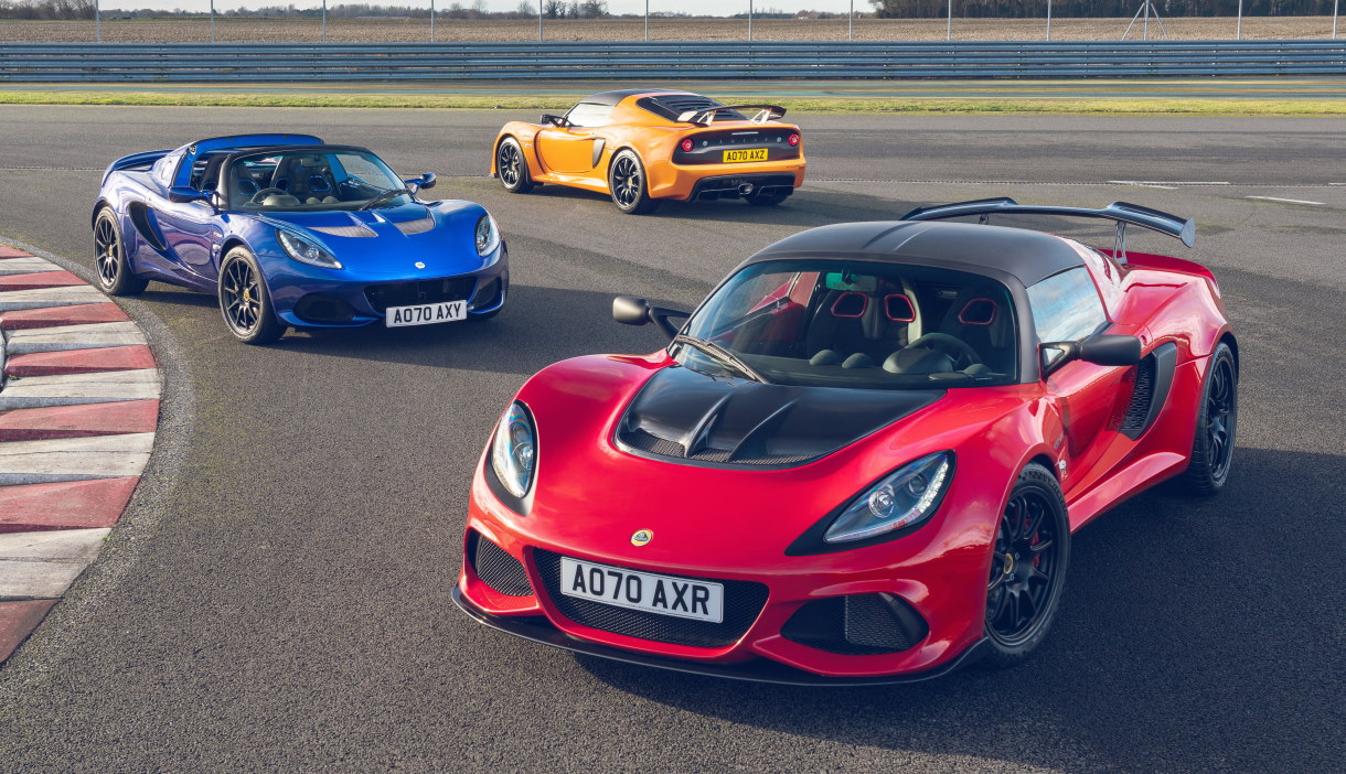 � ������� ���� Lotus �������� ������ ������� Elise, Exige � Evora, ������� ���� ������� �� ��������������� �������������� ���������, �������������� ��� � 1995 ����