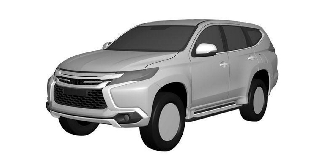 Появились патентные изображения внедорожника Mitsubishi Pajero Sport