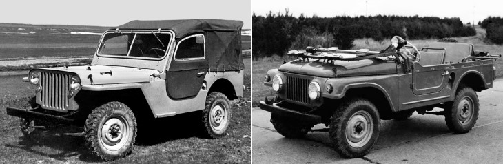 ����� � �������� 4×4� (1958 ���), ������ � ��������-415� (1959 ���)